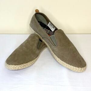 Sperry Sailor Twin Gore Jute Slip-On Shoes Women's 10 Sage Green NEW